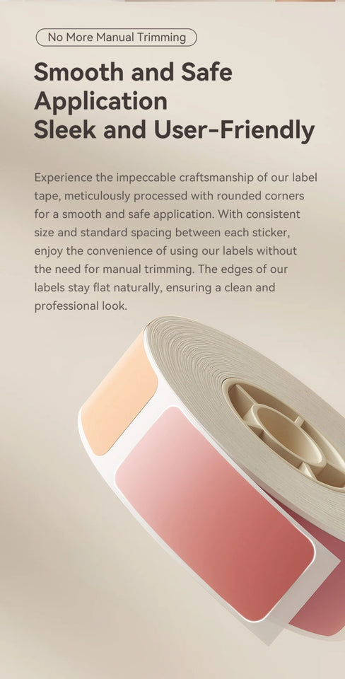 Niimbot 1/3/6 Rolls White Label Waterproof Adhesive Sticker Anti-Oil Paper For B1 B21 Mini Portable Thermal Printer Label Maker