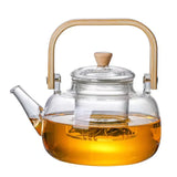 Steaming and boiling teapot, heating and boiling tea, glass kettle, household tea set, boiling
