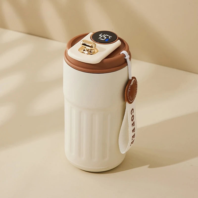 Smart Temp Display Stainless Steel Tumbler Thermal Mug Vacuum Insulated Coffee Cup Travel Thermos Cups Hot Water Bottle for Tea