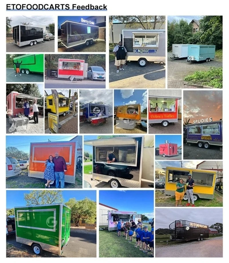 Customized Multi-functional Electric Food Truck Ice Cream, Bubble Tea, Burger BBQ Mobile Kitchen Cart Food Truck For Sale Europe