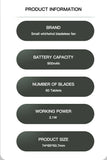 Whirlwind Leafless Fan With Portable Button Design USB Charging Silent Portable Mini Fan For Home And Outdoor Travel