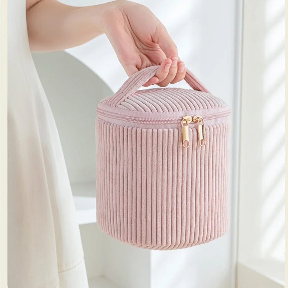 4Pcs Comestic Bag Make Up Storage Organizer Puffy Makeup Bag Comestic Pouch for Travel Portable Velet Large Toiletry Bag Organiz