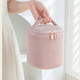4Pcs Comestic Bag Make Up Storage Organizer Puffy Makeup Bag Comestic Pouch for Travel Portable Velet Large Toiletry Bag Organiz
