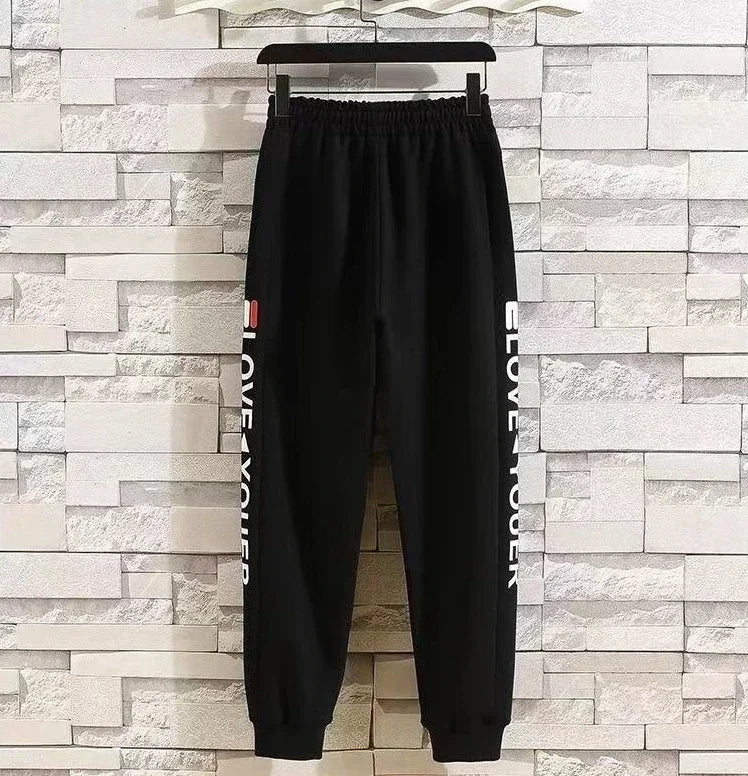 Top White Sports Suits Alphabet Pants Sets Sweatshirt Men's Clothing Plaid T Shirt Man Original Sweatpants Tracksuit Brands Xl
