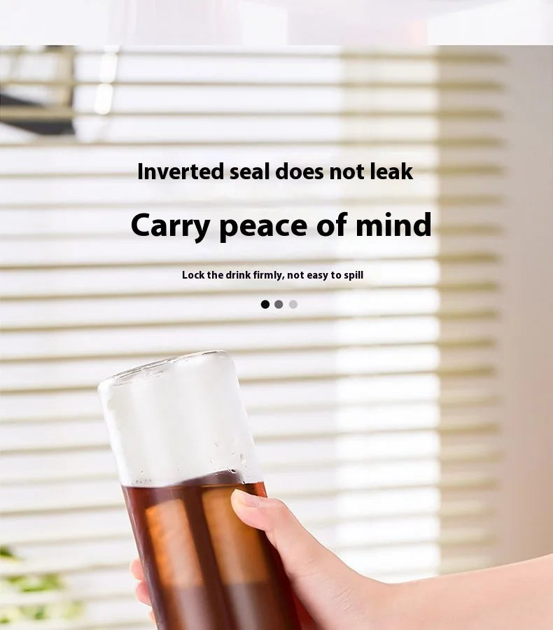 GIANXI Cold Brew Coffee Maker Home Cold Kettle Portable non-leaking Tea Cold Brew Cup Ice Drop Kettle Cold Brew Fruit Teapot