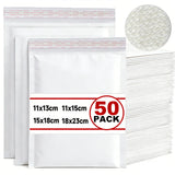 50-10Pack Kraft Bubble Mailers Self-Sealing Storage Paper Envelopes Waterproof Cushioned Padded Foam Shipping Bags for Packaging