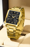 LIGE Fashion Business Watch Men Square Sport Waterproof Watches For Men Top Brand Luxury Military Quartz Chronograph Wristwatch