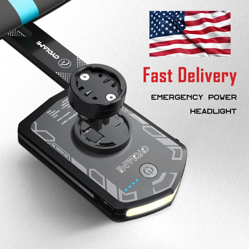 CYCLAMI RVL01 Bicycle Headlight Bike Light Cycling 5000mAh Type-C Charging Front Lamp For Garmin XOSS IGPSPORT COOSPO GEOID