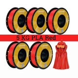 5KG PLA PETG TPU Filament 1.75mm High Quality 3D Printing Material Degradable Eco-friendly For 3D Printer Plastic 5 Rolls