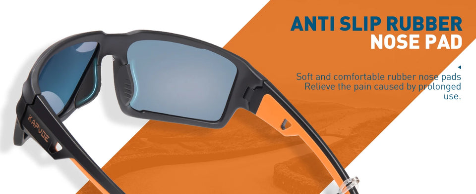 Kapvoe Polarized Cycling Sunglasses UV400 Cycling Glasses MTB Bike Goggles Outdoor Running Driving Riding Sports Bicycle Eyewear