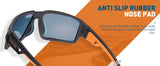 Kapvoe Polarized Cycling Sunglasses UV400 Cycling Glasses MTB Bike Goggles Outdoor Running Driving Riding Sports Bicycle Eyewear