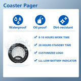 Ycall Hot Sale Wireless Restaurant Waiter Coaster Paging System 1 Keyboard 10 Vibration Pager 1 Charger Calling Service Buzzer