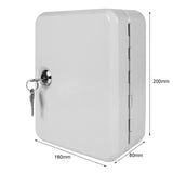 Metal Wall Mounted Multi-Key Lock Box Security Storage Box Spare Car Key Storage Box Suitable for Home Office Factory Store Use