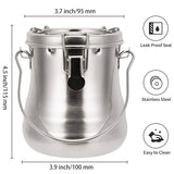 Paint Brush Cleaner and Holder - Airtight Stainless Steel Brush Washer for Painting with Removable Porous Filter (Large)