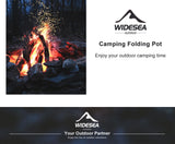 Widesea 1.1L 2L1.5L Camping Water Kettle Outdoor Coffee Kettle Tableware Picnic Set Supplies Equipment Utensils Tourism Cookware