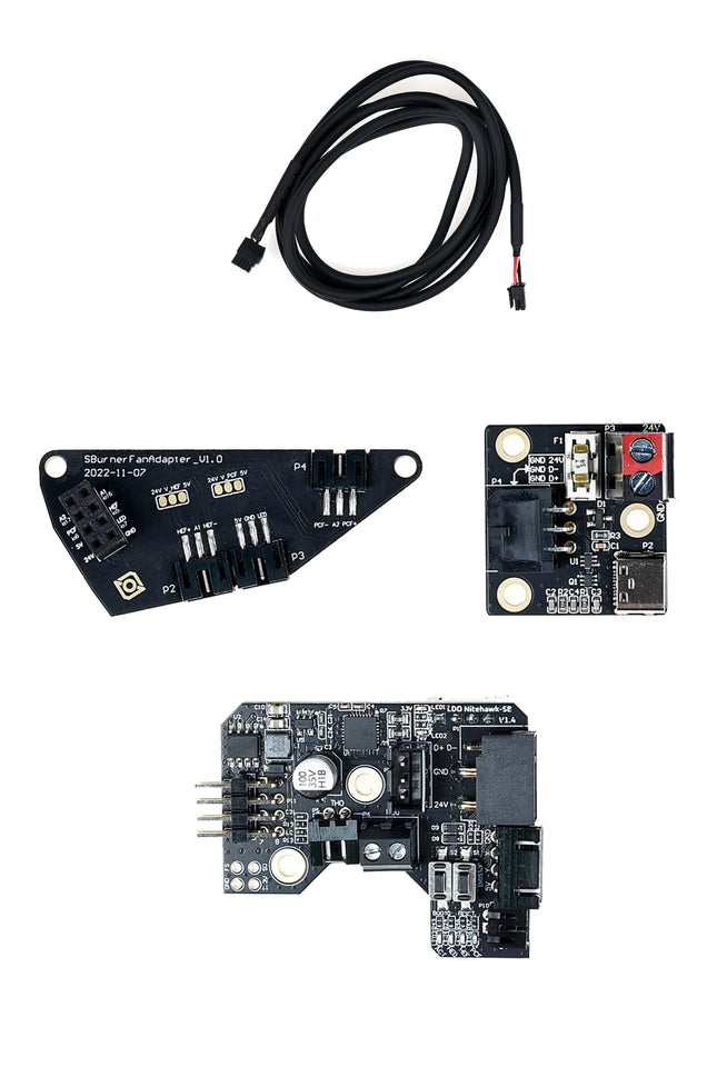 BLV® New Nitehawk LDO toolboard featuring RP2040 MCU TMC2209 drive ADXL345 accelerometer and USB port Voron StealthBurner