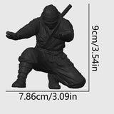 1pc/3pcs 3d Printed Ninja Pen Holder Unique Figurine Stationery Organizer Pencil Figurines Desk Decor Craft For Pen Storage Gift