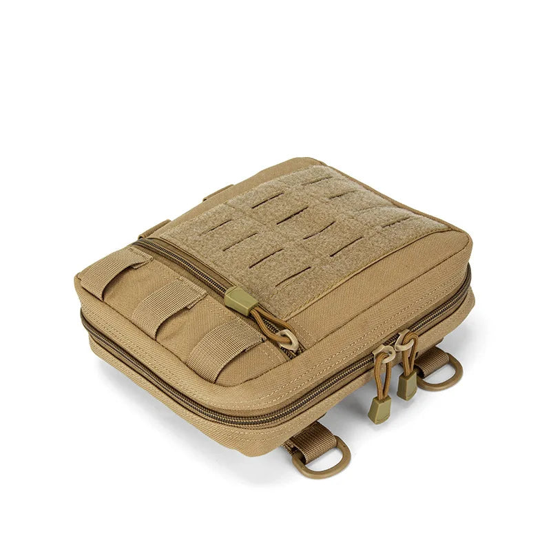 1000d Nylon Molle Admin Drop Pouch Bag, Laser Cut Utility Pouch Modular EMT EDC Organizer Cell Phone Tool Waist Pouch Bag