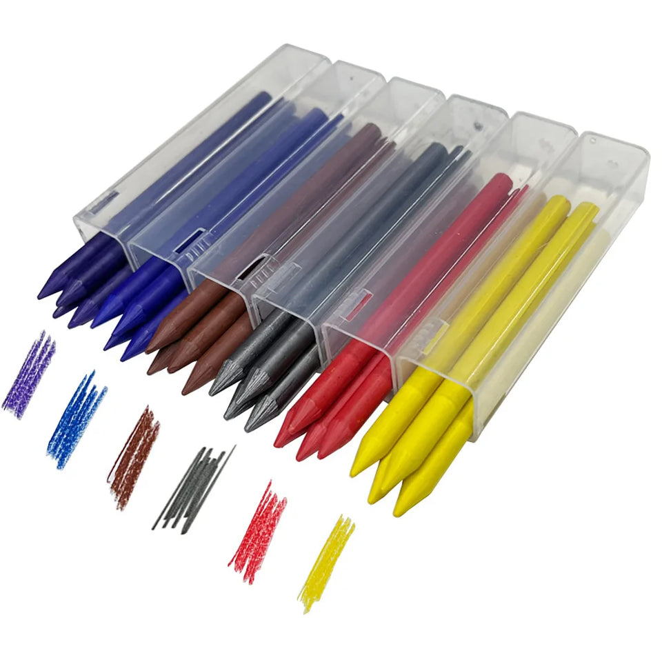 5.6mm Metal Automatic Pencil Lead Hand-drawn Writing Active Pencil Mechanical Drawing Pencil Refill 5.6 Colorful Pencil Leads