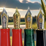 Lemon M2S China Four Great Beasts Acrylic Piston Fountain Pen Blade Long Knife Nib Hand-Polished Writing Luxury Stationery Gift