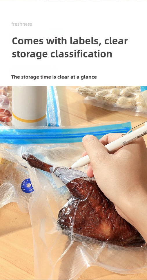 Electric Air Pump for Vacuum Bags Portable USB Mini Vacuum Sealer Rechargeable Food Vacuum Packaging Sealing Machine for Home