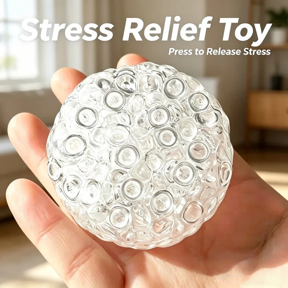 Squishy Balls Ice Beads Stress Relief Toy Super Soft Sensory Fidget Toys for Kids Adults Anxiety Relaxation Squeeze Gift