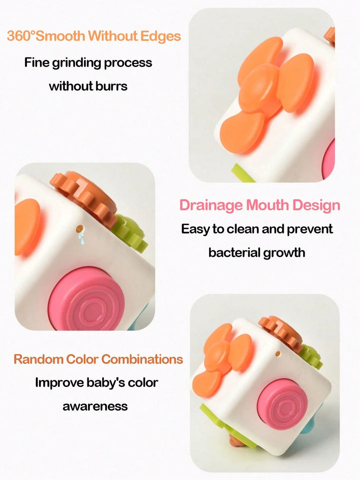6 in 1 Montessori Educational Toys Sensory Busy Board Baby Practice Skills Cube Fidget Educational Toys for Girl Boy gift