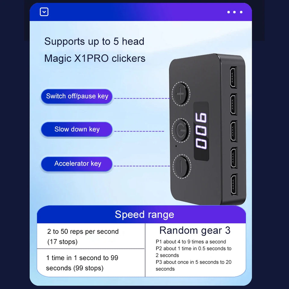 Universal Mobile Phone Screen Clicker Device Live Broadcast Fast Praise Automatic Loop Connecting Device Point Device