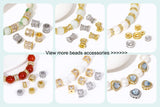 18k Gold Plated Spacer Beads For Bracelet Making,Separators For Beads,Jewelry Fittings,DIY Jewellery Making Supplies Wholesale
