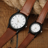 Classic Lovers Watches Men Women Casual Leather Strap Quartz Men's and Women's Pair Quartz Watch Gift High Quality