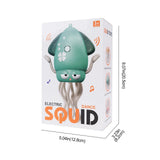 Electronic Dancing Squid Toys with Light&Music Funny Induction Lying Flat Squid Toddler Interactive Development Tummy Time Gifts