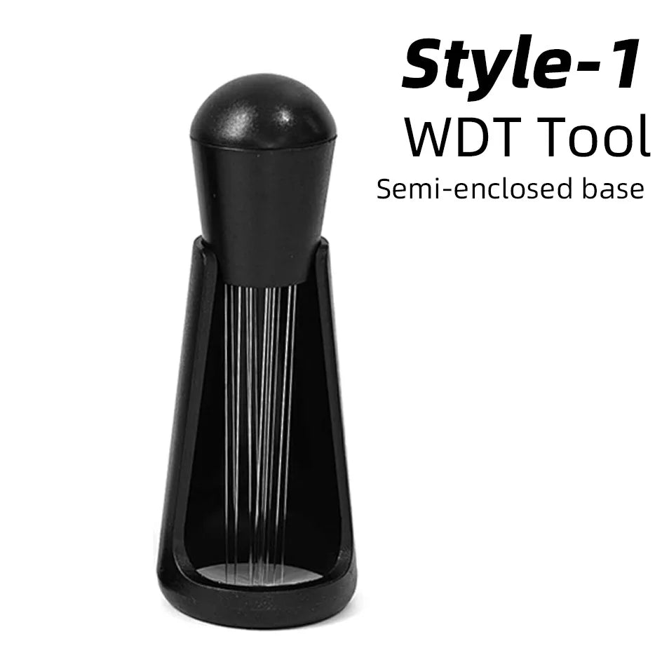 Espresso Coffee Stirrer WDT Distribution Tool Stainless Steel Needles Coffee Powder Distributor Dosing Ring Barista Accessories
