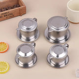 Stainless Steel Coffee Filter Infuse Cup Vietnamese Coffee Dripper Maker Pot Portable Coffee Drip Strainer Kitchen Tools 1PC