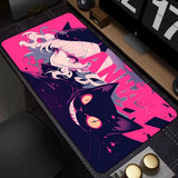 Large Desk Mat Kawaii Mousepad Cute Pink Anime Aesthetics Girl Mouse Pad Kawai XXL Gaming Deskmat Cool Girls Big Mouse Mat 90x40