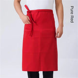 Chef Apron Special Kitchen Mens Hotel Restaurant Restaurant Back Kitchen Half-length Short Apron Household Cleaning