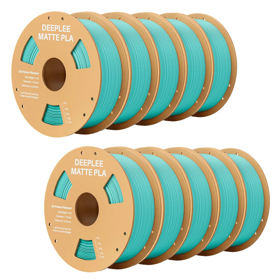 DEEPLEE Matte PLA Filament 1KG,1.75mm FDM 3D Printer Filament Dimensional Accuracy +/- 0.02mm, 1kg Carboard Spool (2.2lbs)