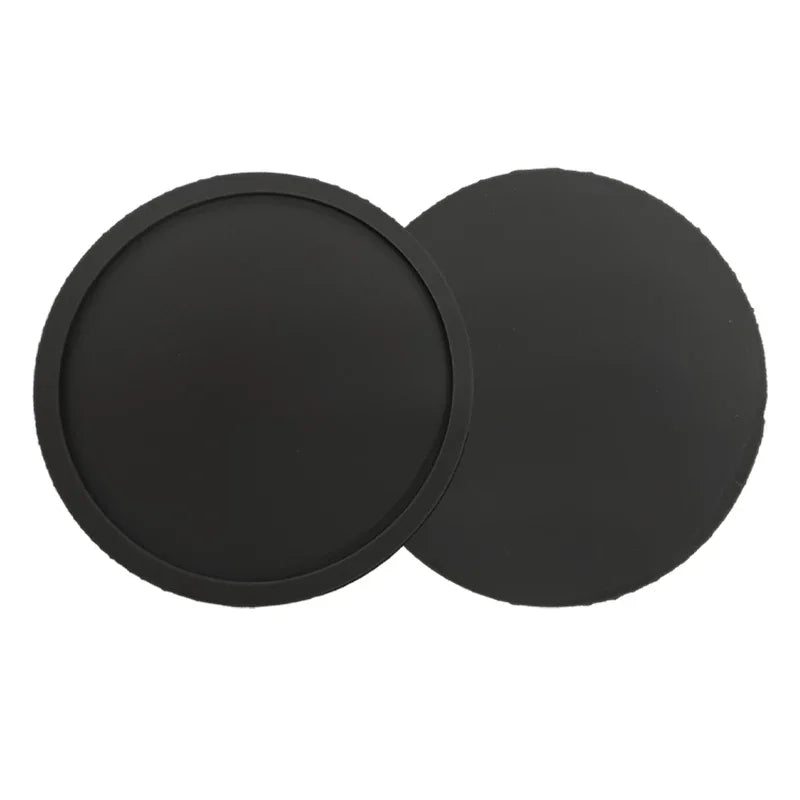 6Pcs 10cm Silicone Coasters Round Heat Resistant Rubber Tea Cup Mat Drink Coffee Mug Glass Beverage Holder Pad Decor Table Mat