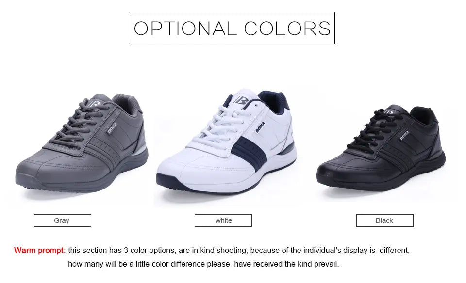 BONA New Popular Style Men Casual Shoes Lace Up Comfortable Shoes Men Soft Lightweight Outsole Hombre