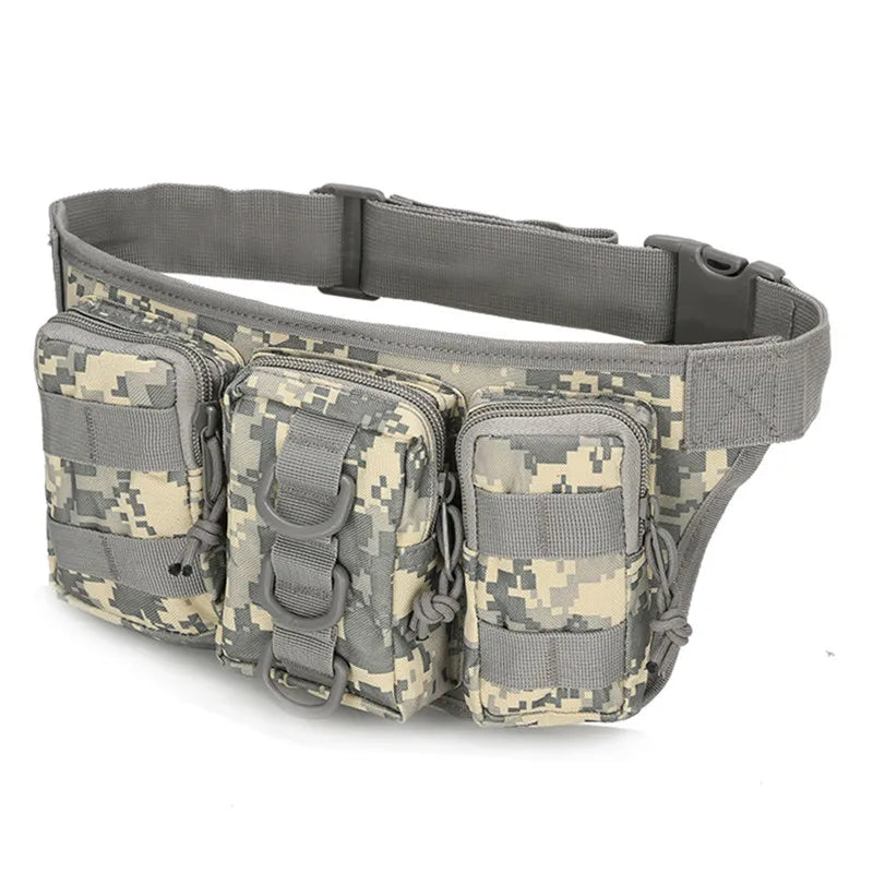 Waterproof Oxford Men Fanny Pack Tactical Military Army Waist Bag Hiking Outdoor Camping Shoulder Bum Belt Bum Sport Chest Bags