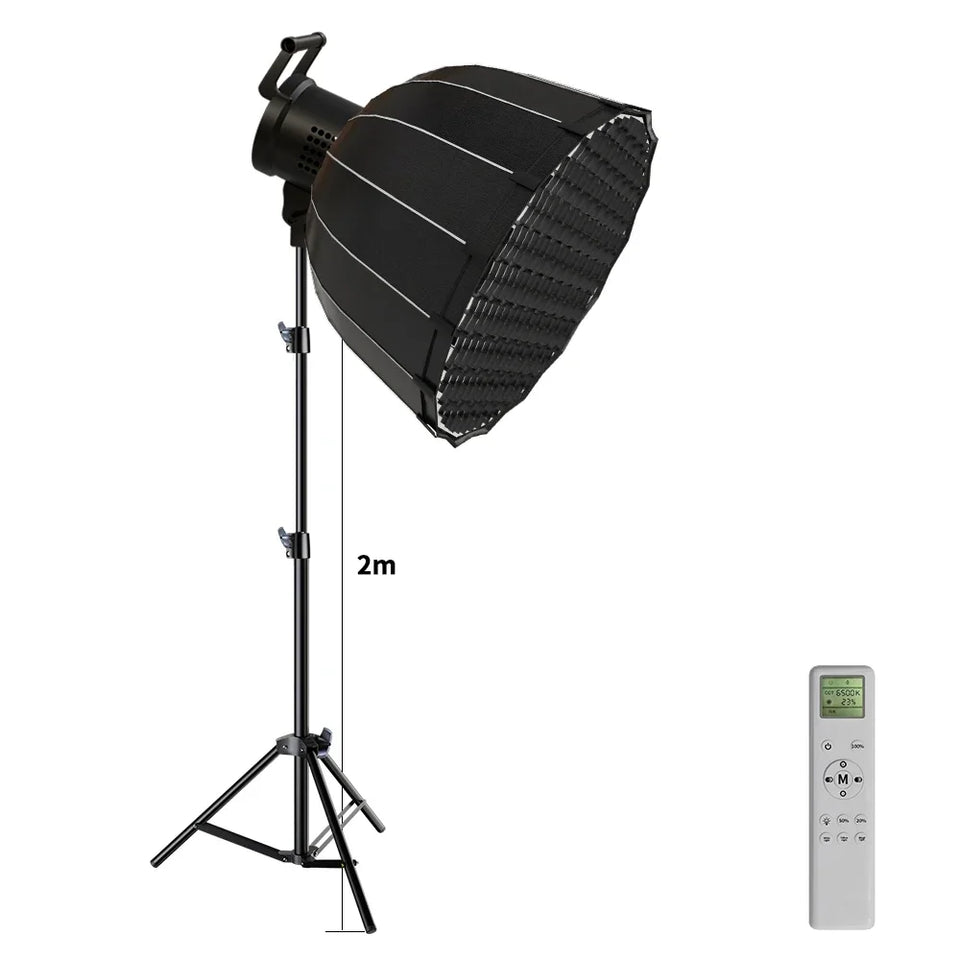 SH 115/135W LED COB Video Light Photography Lamp With Tripod Softbox Remote Control Video Light For Skit Video Photography
