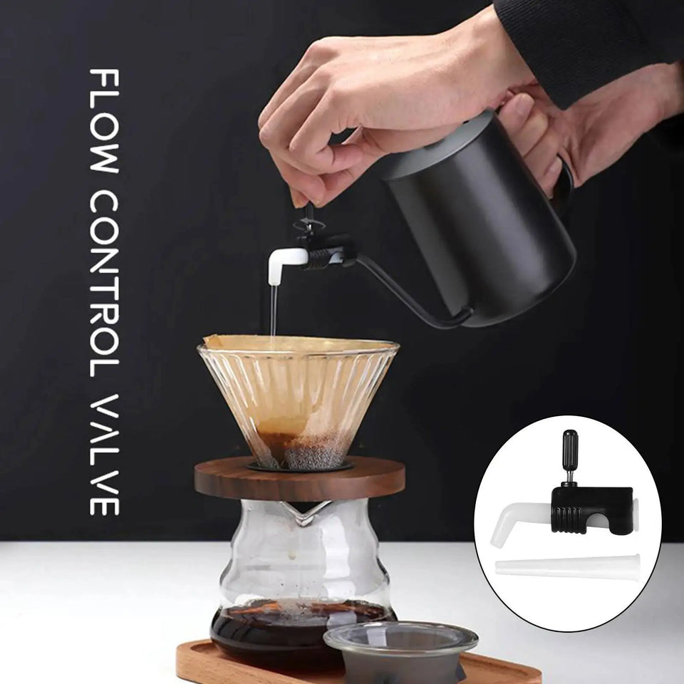 Coffeeware Coffee Makers Pour Over Coffee Kettle Gooseneck Drip Kettle Flow Control Valve Accessaries for Coffee Kitchen