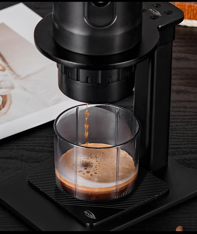 IKAPE Portable Coffee Machine Fit Capsules Ground Coffee Handheld Coffee Maker Manually For Camping Hiking No Heating Function