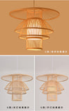 Bamboo Artwork Chandelier Lantern Tea Room Restaurant Restaurant Hot Pot Restaurant Japanese Style Retro Zen