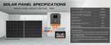 PowMr 3.6KW Solar Hybrid Inverter 120A MPPT Solar Charge 24V DC to 110VAC Pure Sine Wave Inverter Support Lifepo4 for Solar Home