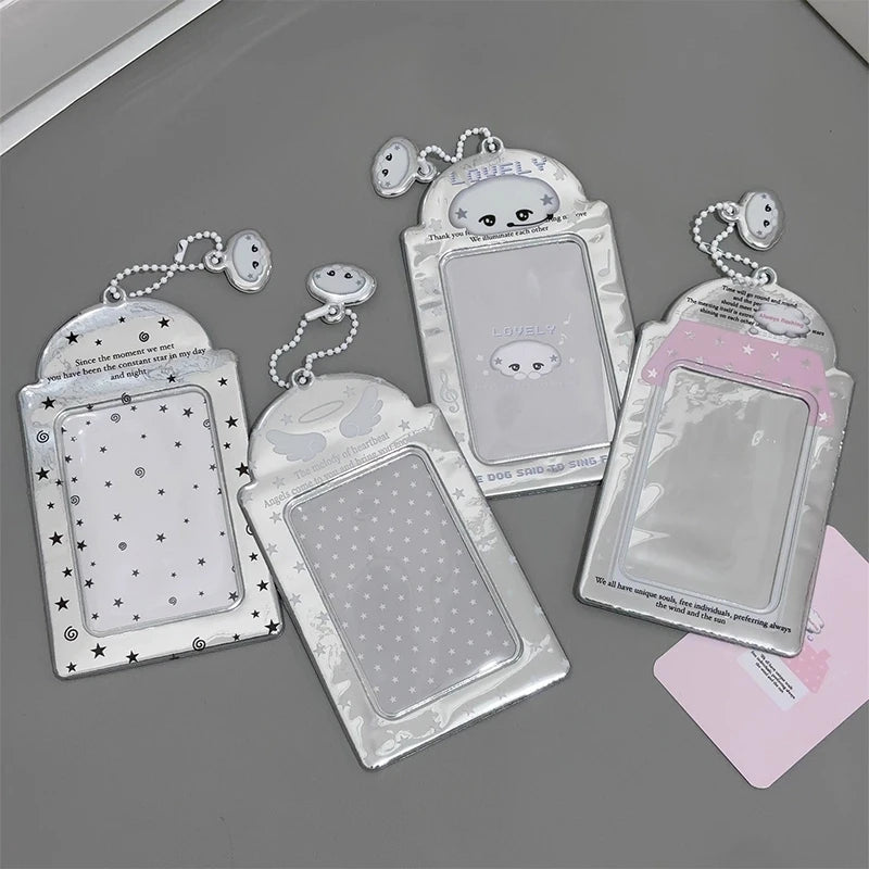 Idol Photocard Holder Photo Album pc holder kpop Protector Sleeves Keychain for Bag Poka Supplies Photo Decoration Cardholder