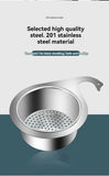 Stainless Steel Swan Sink Strainer Basket Kitchen Sink Garbage Filter Swan Dry And Wet Separation Hook Drain Rack