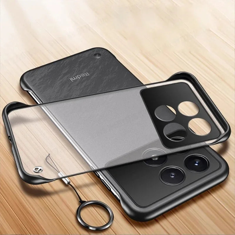 Ultra Thin Matte Frameless Phone Case for POCO X6 Pro F6 Pro F5 X7 Translucent Matte Hard PC Back Cover Shell X6Pro F6Pro F5Pro