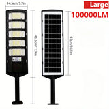1/2pcs Solar Light Commercial LED Outdoor Dusk To Dawn Solar Street Light Road Area Lamp Waterproof Backyard Security Lighting