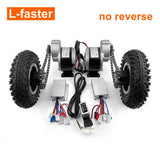 500W Dual Drive Electric Cart Conversion Kit Easy Carry 200kg 8" Wheel Set For Electrical Pull Barrow Trolley Capacity 400lbs