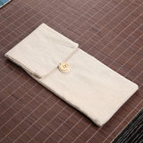 Cotton Tea Utensil Storage Bag, Tea Ceremony Organizer, Gentlemen's Cloth Bag, Portable Travel Accessories, Small Bags